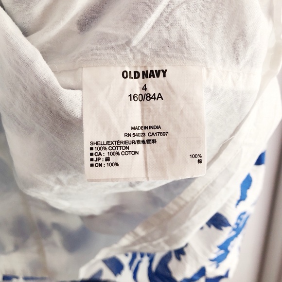 Old Navy Blue Bird Strapless Sweetheart Mini Dress - Picture 4 of 6